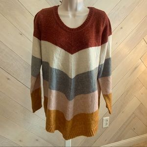 Chevron striped sweater